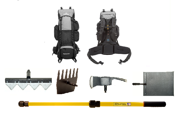 amazonbasics internal frame hiking backpack Telescopic Wildfire Fighting Tool Kit with Backpack (Sheaths included) –  Inteletool